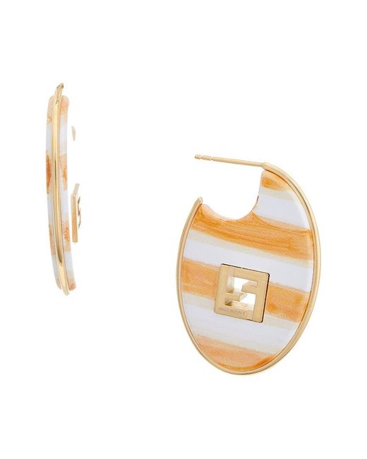 Fendi Metallic Forever Earrings