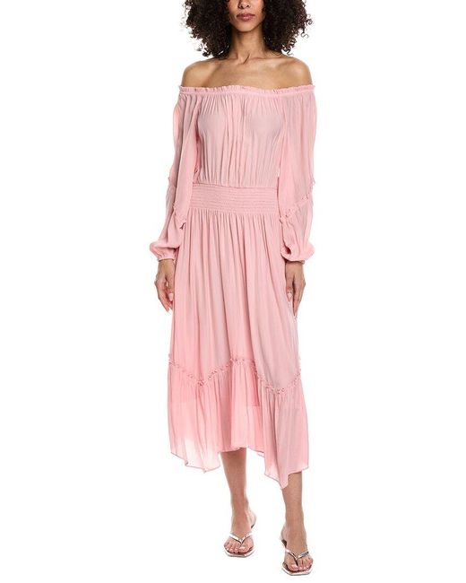 Ramy Brook Pink Junia Maxi Dress