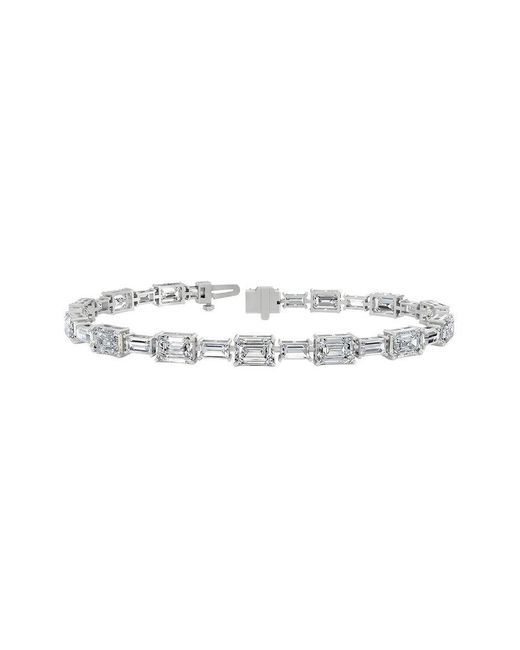 Lab Grown Diamonds White 14K 13.98 Ct. Tw. Lab-Grown Diamond Tennis Bracelet