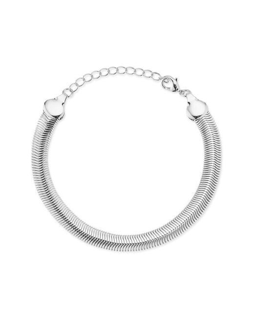 Glaze Jewelry White Snake Chain Bracelet