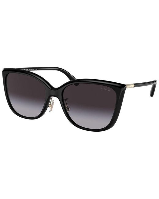 COACH Black Hc8345 57mm Sunglasses