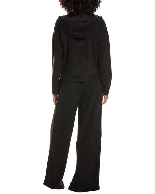 DKNY Black 2Pc Hoodie & Pant Lounge Set
