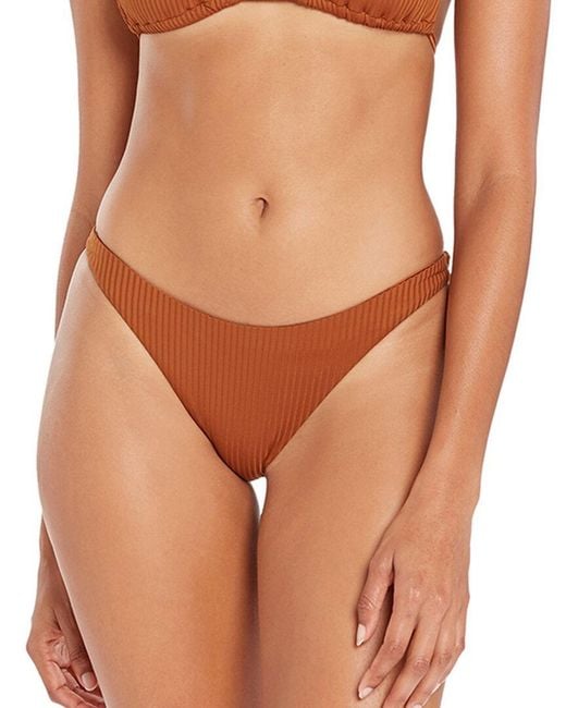 Vitamin A Brown California High-leg Bikini Bottom