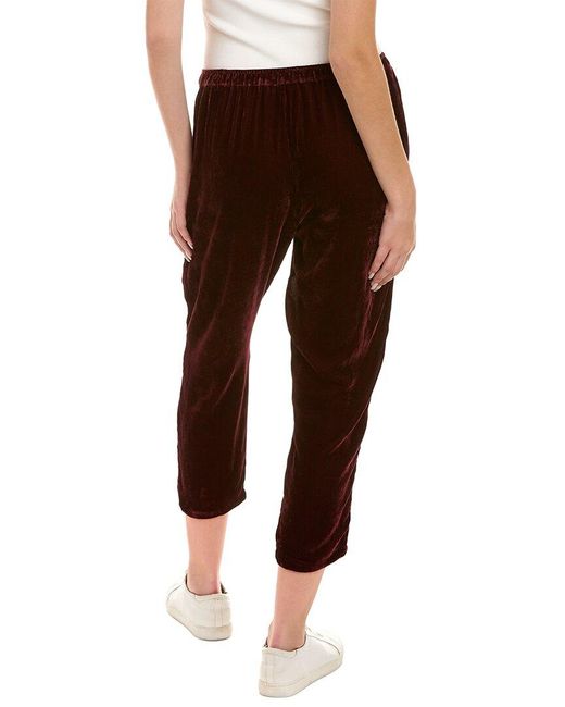 Johnny Was Brown Holiday Silk-blend Pant