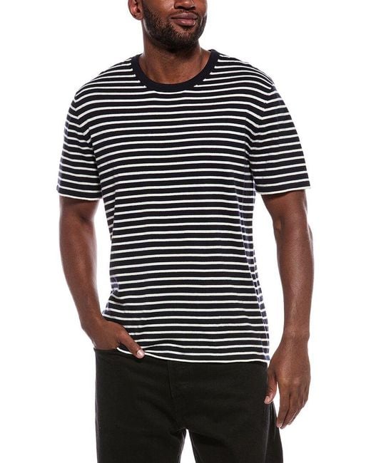 ATM Black Cashmere-Blend Crewneck Sweater for men