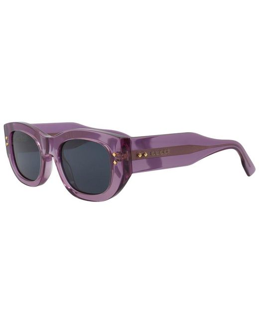 Gucci Purple 51Mm Sunglasses