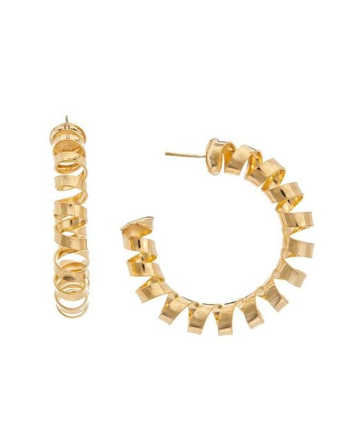 Juvell Metallic 18k Plated Hoops