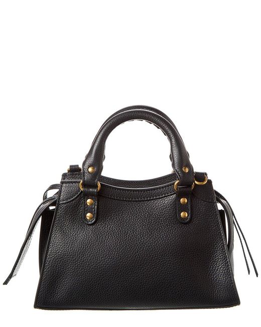 Balenciaga Black Neo Classic Mini Leather Shoulder Bag
