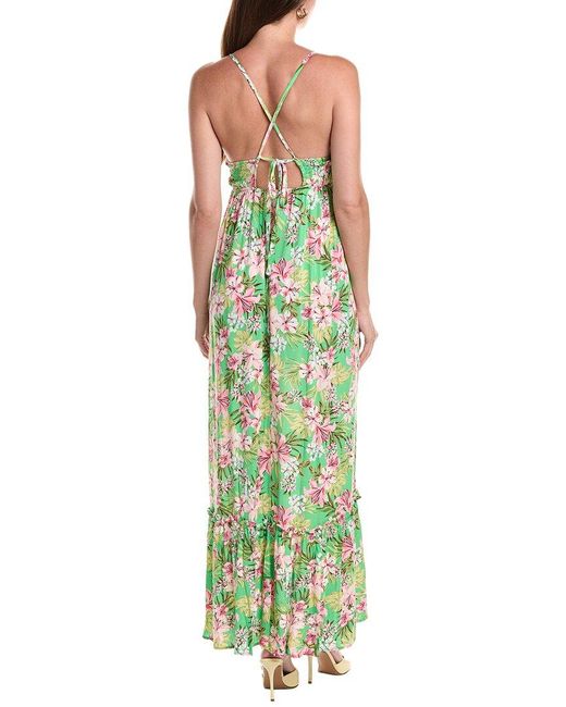 Marion Green Floral Maxi Dress
