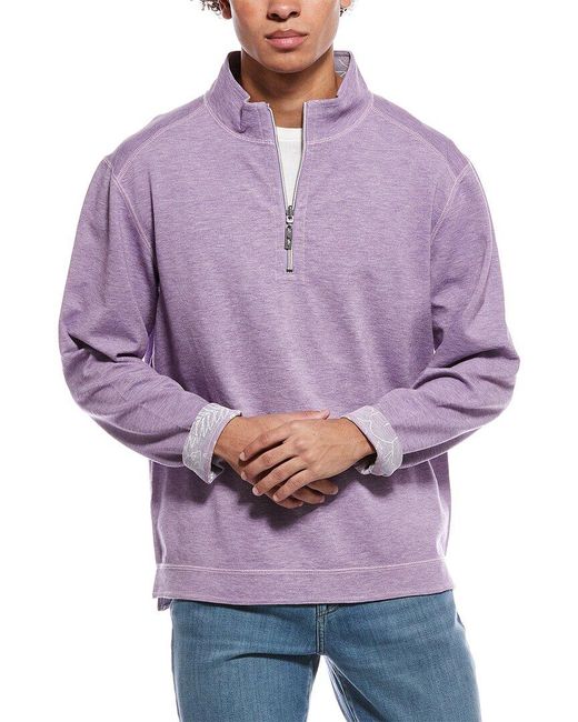 Tommy Bahama Purple Coasta Beach 1/2-Zip Pullover for men