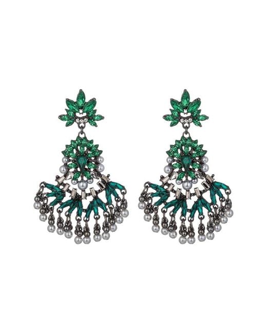 Eye Candy LA Green Lucia Earrings