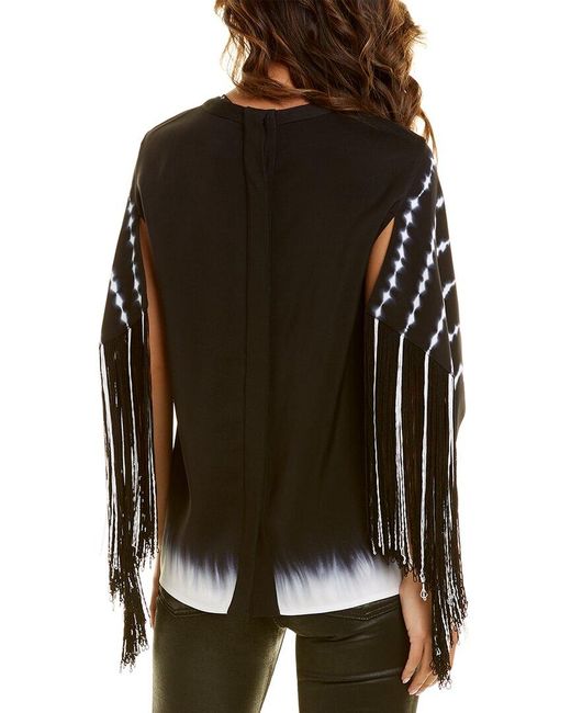 Proenza Schouler Black Cape Sleeve Top