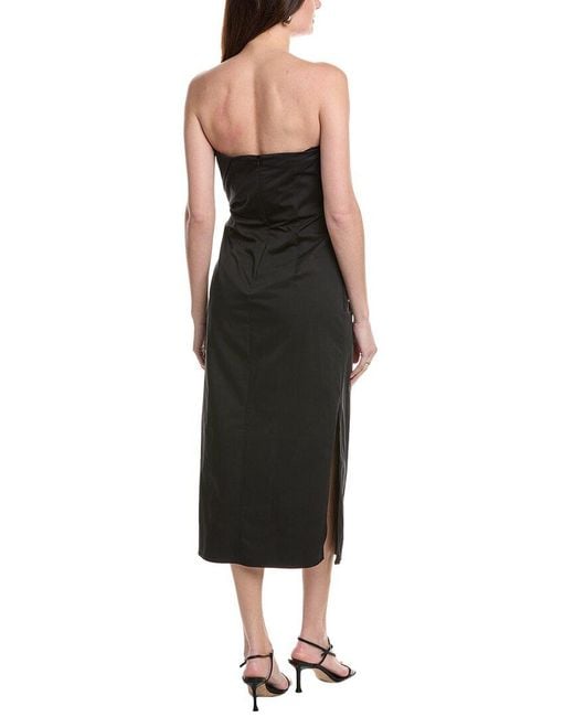 Marella Black Bridge Midi Dress