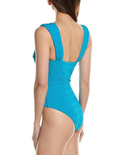 Jonathan Simkhai Blue Nessa One-Piece