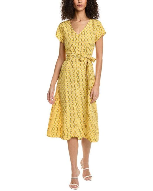 Bobeau Yellow Button-down Dress