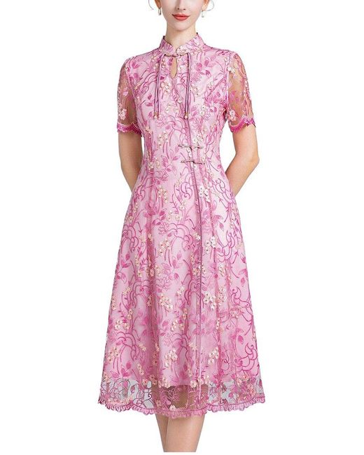 Lanelle Pink Midi Dress