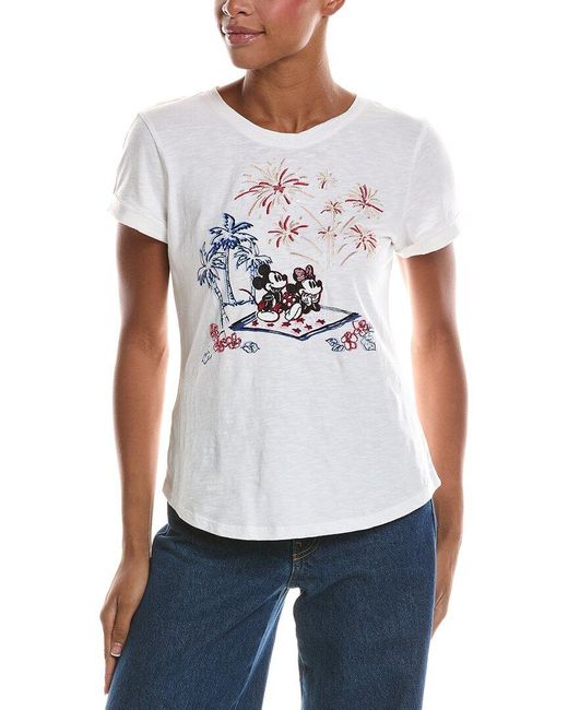 Tommy Bahama White Sizzling Sky Spectacle Lux T-Shirt