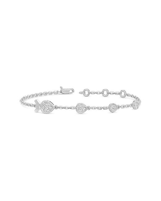 Lab Grown Diamonds White 14K 0.72 Ct. Tw. Lab-Grown Diamond Tennis Bracelet