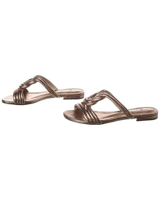 Alexandre Birman Metallic Vicky Leather Sandal (Authentic Pre-Loved)