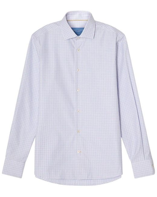 Robert Talbott White Reynolds Mini Tattersall Shirt for men
