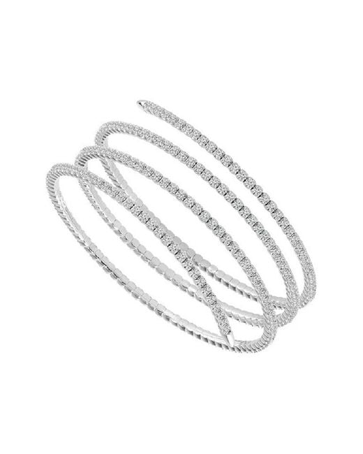Forever Creations USA Inc. White Forever Creations 18k 3.94 Ct. Tw. Diamond Flexible Wrap Bracelet