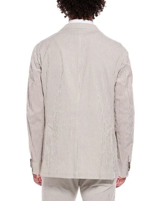 Richard James White Classic Seersucker Jacket for men