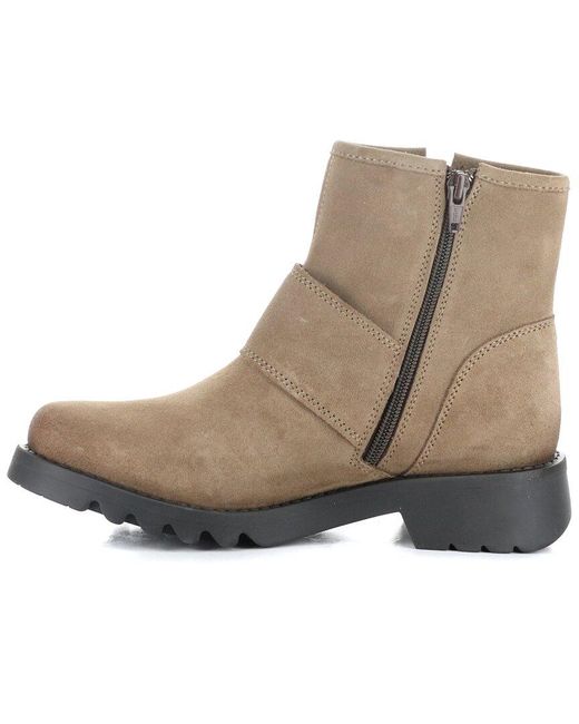 Fly London Natural Rily Suede Boot