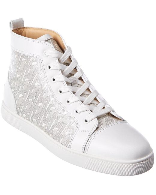 Christian Louboutin Louis Leather Sneaker in White for Men | Lyst