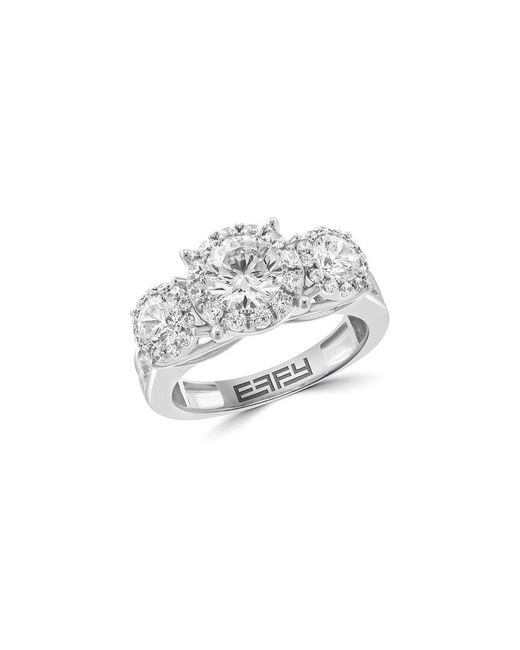 Effy Fine Jewelry White 14K 2.89 Ct. Tw. Lab-Grown Diamond Ring
