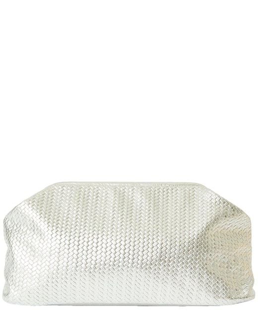 B-Low The Belt Gray Ella Clutch Leather Clutch