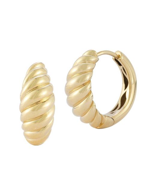 Ember Fine Jewelry Metallic 14k Bold Crescent Huggie Earrings