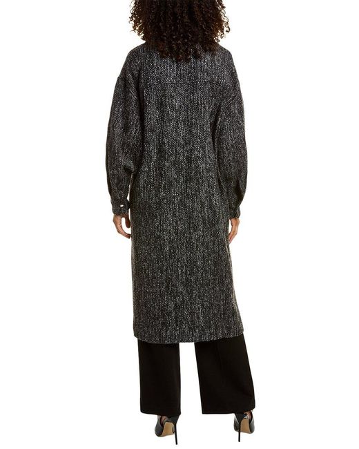IRO Black Marcus Wool-blend Coat