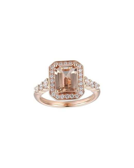Gregg Ruth White 14K 2.60 Ct. Tw. Diamond & Morganite Ring