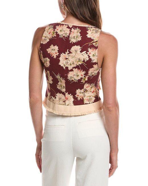 Cinq À Sept White Mae Bouquet Rowena Top