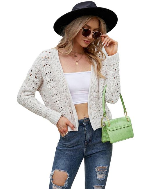Caifeng White Cardigan