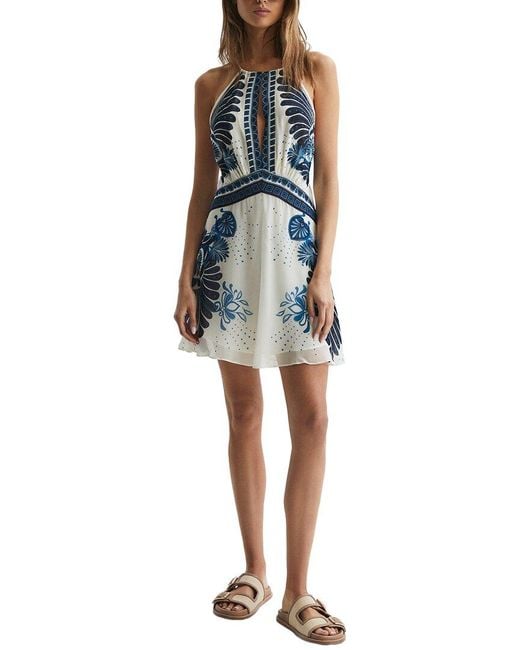 Reiss Blue Brianna Dress