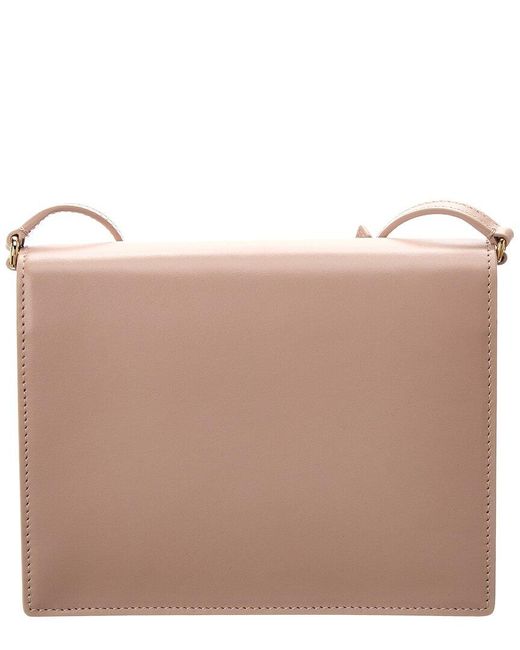 Dolce & Gabbana Brown Logo Leather Shoulder Bag