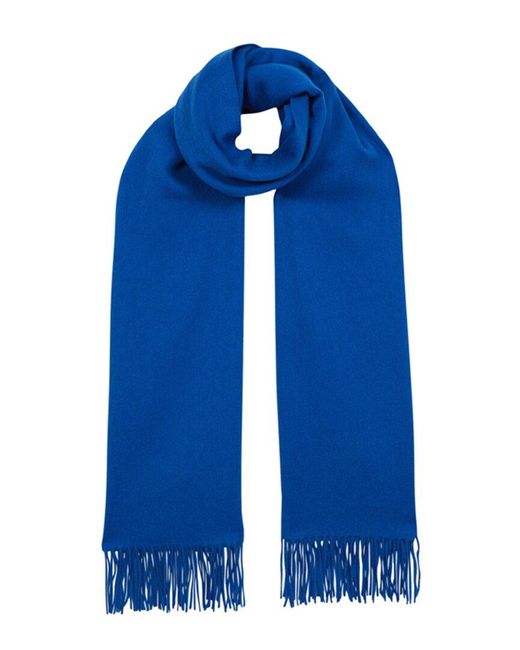Reiss Blue Picton Wool & Cashmere-blend Scarf