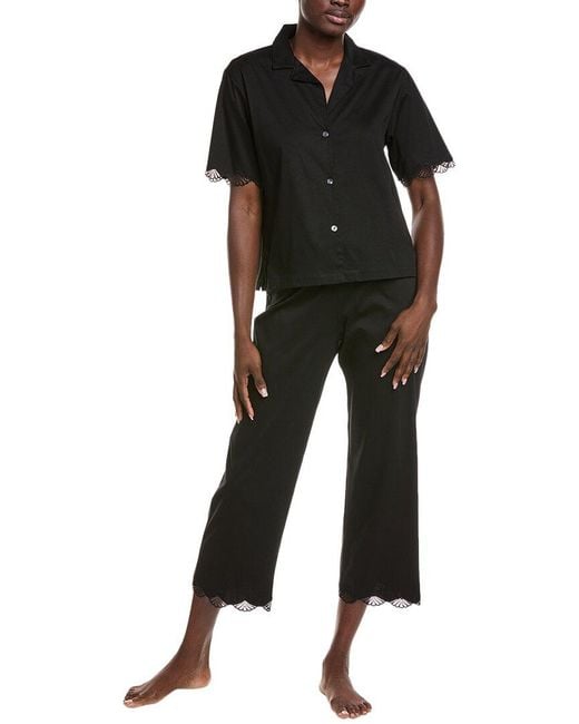 Natori Black 2pc Bliss Serenity Pajama Set