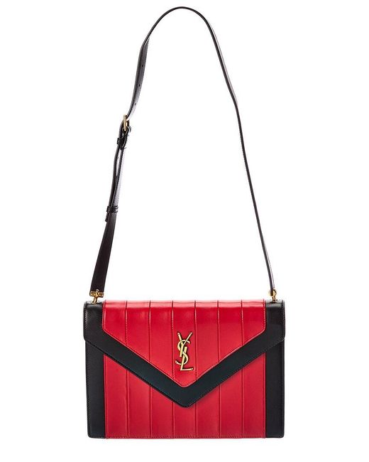 Saint Laurent Red Gaby Leather Shoulder Bag