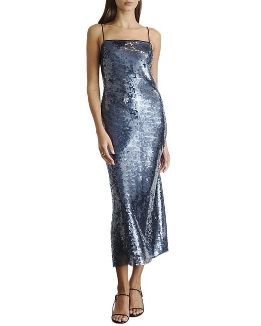 Tanya Taylor Blue Lenox Dress