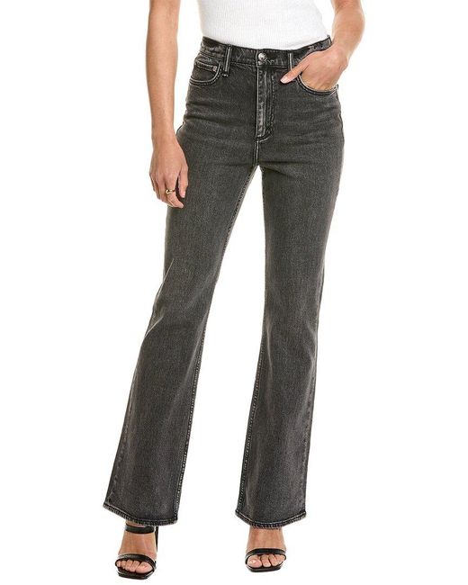 Rag & Bone Black Peyton High-rise Inky Full Length Bootcut Jean