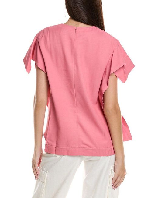 3.1 Phillip Lim Pink Origami Top