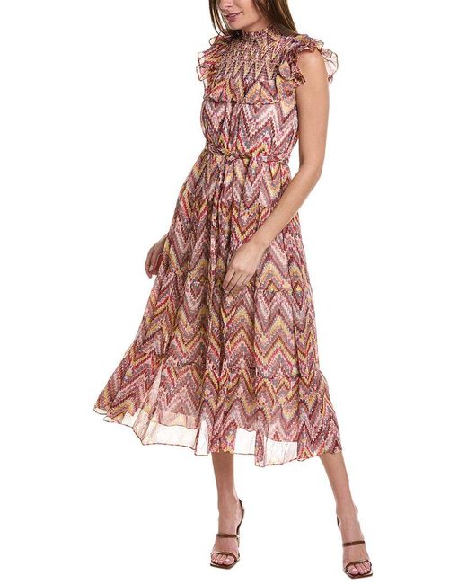 Likely Pink Levine Midi Dress