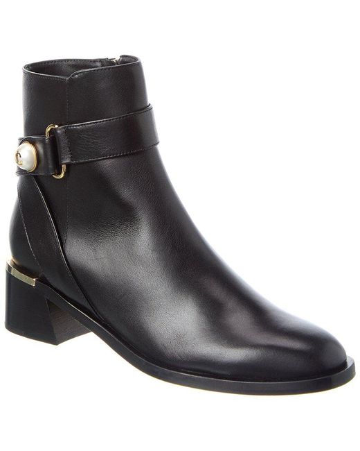Jimmy Choo Black Noor 45 Leather Boot