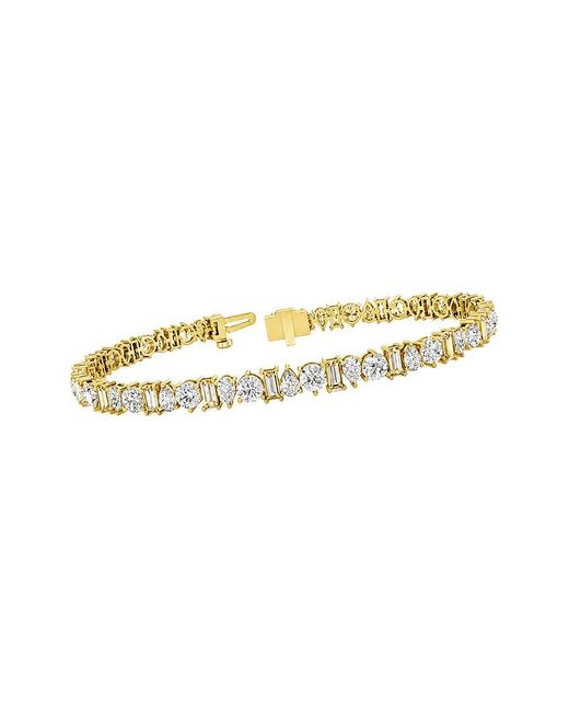 Lab Grown Diamonds White 14K 8.06 Ct. Tw. Lab-Grown Diamond Tennis Bracelet