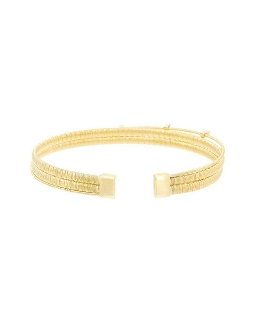 Meshmerise Metallic 0.05 Ct. Tw. Diamond 18K Over Bangle Bracelet