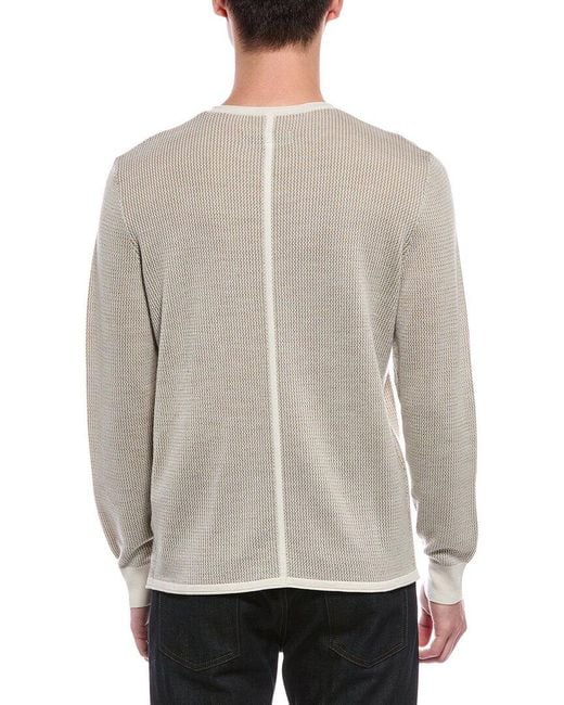 Rag & Bone Gray Gregory Wool-Blend Crewneck Sweater for men