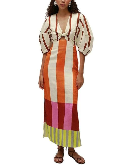 Ariele Tesoro Red Midi Dress