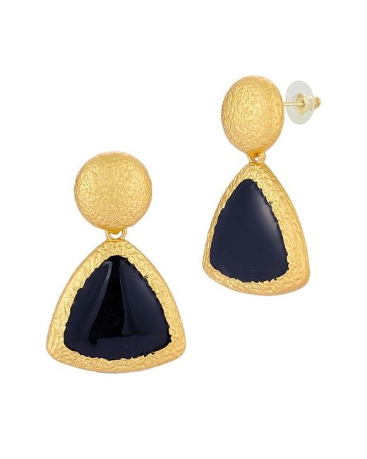 Chloe and Madison Blue Jewelry Plated Earrings